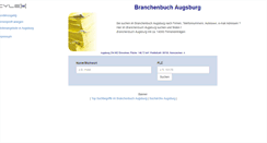 Desktop Screenshot of cylex-branchenbuch-augsburg.de