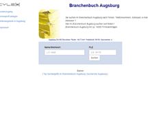 Tablet Screenshot of cylex-branchenbuch-augsburg.de